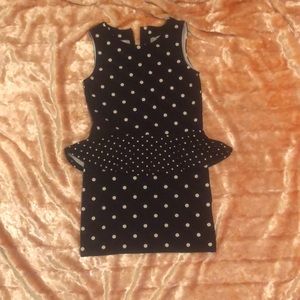 Blue and white kid dress